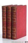 Corneille, P. - Oeuvres de P. Corneille, théâtre complet. Nouvelle édition. Ornée de (12 lithographs in color) portraits en pied, coloriés. Dessins de M. Geffroy. [ 3 volumes ].