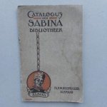 Onbekend - Catalogus der Sabina Bibliotheek