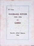 Garem (= Kweekek Beng) - 25 Tahun Djamblang kotjok 1929-1954