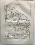 Schlieben, Wilhelm Ernst August von - Frankreich Dep 52. Gironde 57. Garonne 61. Gers  Originele lithografie
