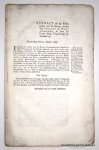 STAATEN VAN HOLLAND EN WEST-VRIESLAND, - Extract uit de resolutien van de Heeren Staaten van Holland en West-Vriesland, in hun Ed. Groot Mog. vergadering genomen op Donderdag den 22 Maart 1787. Advis van Gecommitteerde Raaden Noorder-Quartier op 't verzoek van 't Dyk-Collegie van den...