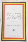 BUYL Adolf (volksvertegenwoordiger) - Een groot nationaal vraagstuk - Een alarmkreet