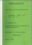Baneman, J.B. - Warnsveld - Nerderduitsch Gereformeerde Gemeente - Doopboek 1698 - 1771 Deel B: 1743-1771 Baneman, J.B. - Warnsveld - Nerderduitsch Gereformeerde Gemeente - Doopboek 1698 - 1771 Deel B: 1743-1771