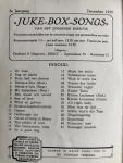  - Juke Box Songs - 8e jaargang  - december 1959