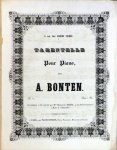 Bonten, Adolphe: - Tarantelle pour piano. Op. 32