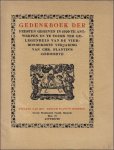 Collectief - Gedenkboek der feesten gegeven in 1920 te Antwerpen en te Tours ter gelegenheid van de vierhonderdste verjaring van Chr. Plantin's geboorte.