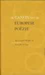 Pfeijffer, Ilja Leonard; Vries, Gert Jan de [samenstelling] - De Canon van de Europese Poëzie