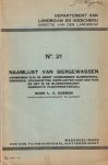 Koeman, Ir. C. - Koeman, Ir. C.-Naamlijst van Siergewassen