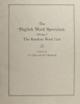 Dolby, J.L. & H.L. Resnikoff (Compiled by). - The English Word Speculum. I: The random word list; II: The forward word list; III: The reverse word list; IV: The double-standard word list; V: The reverse part-of-speech word list