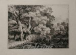 RECHBERGER, FRANZ, - Forest landscape with a solitary figure