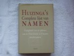 Buschman, Rob en anderen - Huizinga's complete lijst van Namen vraagbaak voor de afkomst van de Nederlandse en Vlaamse familienamen