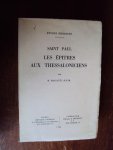 Rigaux, B. - Saint Paul - Les Épitres aux Thessaloniciens