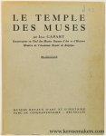Capart, Jean. - Le temple des muses. Deuxieme Edition, revue et augmentee.