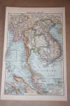  - Oude kaart - Achter-Indië (oa Indo-China) - circa 1905