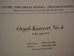 Handel; G.F. - Orgelkonzerte No. 4 F dur (Opus 4 IV) - Helmuth Walcha