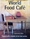 Caldicott , Chris . & Caolyn Caldicott . [ ISBN 9789062558711 ] 1024 - World Food Cafe . ( Vegetarische recepten uit de hele wereld  . ) is een verzameling van verukkelijke vegetarische recepten en boeiende reisverhalen waarin beschreven wordt hoe de recepten ontdekt zijn. -