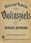 Hofmann, Richard - Universal Technik des Violinspiels. Op.96, Melodische Doppelgriff-Etuden Heft 1