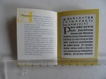 Engelhart, Ben. - ABCdarium voor het Miniatuurboek. [ MR 16 ]. [ Beperkte oplage van 400 exemplaren ].