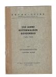 Geigenmeister Johann Reiter - 250 Jahre Mittenwalder Geigenbau 1685 -1935