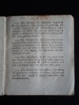  - Krijgsartikelen of Extract uit het Crimineel Wetboek voor het Krijgsvolk de lande