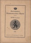 N/A. - KONINKLIJKE OUDHEIDKUNDIGE KRING VAN ANTWERPEN. JAARBOEK XVII