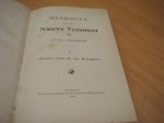 Hoedemaker, J - Handboek van het Nieuwe Testament - 1 - Christus naar de vier Evangeliën