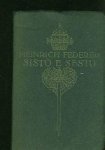 Federer, Heinrich. - Sisto e Sesto Federer, Heinrich. - Sisto e Sesto