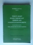 Catalogus Sotheby - Thirty-Eight Highly Important Hebrew and Samaritan Manuscripts, the collection David Solomon Sassoon