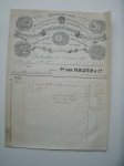 rekening. manuscript. - Doetinchemsche stoom-likeur pomeranz en spiritus-fabriek. Aan Ph. van Perlstein & zn.