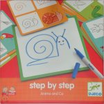  - Djeco - Tekenset - Step by Step Animal and Co