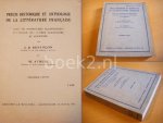 Besancon, J.B. & Struik, W. - Precis Historique et Anthologie De La Litterature Francaise, Avec de Nomreuses illustrations A L`usage Des Lycees Classiques et Modernes [PREMIERE PARTIE]