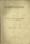 Chantepie de la Saussaue, P.D. en J.J.P. Valeton Jr. - Overdenkingen