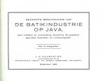 Daubanton J. D. - Beknopte beschrijving van de Batikindustrie op Java Haar ontstaan en ontwikkeling, bewerking der goederen, gebruikte materialen en voortbrengselen (  Batikken )