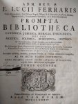 Lucci Ferraris Soler Alexandrini - PROMPTA BIBLIOTHECA Canonica, Juridica, Moralis, Theologica, nec non Ascetica, Polemica, Rubricista, Historica AC in octo tomos distributa