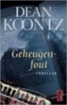 D. Koontz - Geheugenfout
