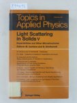 Cardona, Manuel and Gernot Güntherodt: - Light Scattering in Solids v: Superlattices and Other Microstructures (Topics in Applied Physics, 66, Band 66)