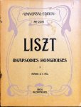 Liszt, Franz: - [R 106, 1. Arr.] Ungarische Rhapsodien. Bearbeitung für Pianoforte zu vier Händen von R. Kleinmichel. No. 1. Es dus