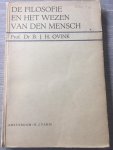 Ovink - De filosofie en het wezen van den mensch