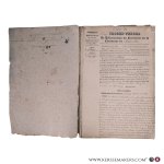 (Dulucenay) (Surveyor) - (Chavroches). Canton de jalligny (Jaligny), No 3 bis. Copie du procès verbal de délimitation du territoire de la commune de Chaveroche. Communes limitrophes: 1. jalligny, 2. Chatelperron, 3. Sorbier, 4. trezelle (Trézelles), 5. Cindré, 6. tret...