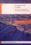 Diederen, A.M.F. - NMI kennisreeks - To plead or not to plead - De advocaat als begeleider van zijn client in het mediationtraject Diederen, A.M.F. - NMI kennisreeks - To plead or not to plead - De advocaat als begeleider van zijn client in het mediationtraject
