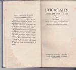 Robert - Cocktails, How to Mix Them