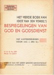 Zeij, Jac. J. - Het vierde boek van Joost van den Vondel`s bespiegelingen van God en Godsdienst