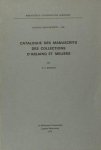 Boeren, P.C. - Catalogue des manuscrits des collections d'Abaing et Meijers.