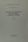 Boeren, P.C. - Catalogue des manuscrits des collections d'Abaing et Meijers.