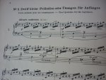 Bach; J. S.  (1685-1750) - 12 Kleine Praludien fur anfanger / 6 kleine pralusien fur anfanger / Kleine zweistimmige Fuge / (zie meer info)