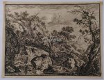 BEMMEL, PETER VON, - Rocky landscape with pond