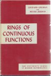 GILLMAN, Leonard & Meyer JERISON - Rings of Continuous Functions.