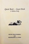 Leona G Rostenberg - Quest Book, Guest Book
