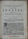 Sibersma, Hero - Verklaringe over de Profeet Jesaias, En sulx bevestigt uit het Euangelium, Ten dienste van het Oud en Nieuw Israel. De Opdragt is aan de Edele Heeren Parnassim, de Regenten van de Joodsche Synagoge.
