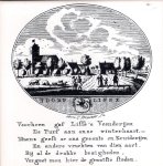  - Tegeltje met een 18de-eeuwse afbeelding van Lisse naar Anna C. Brouwer